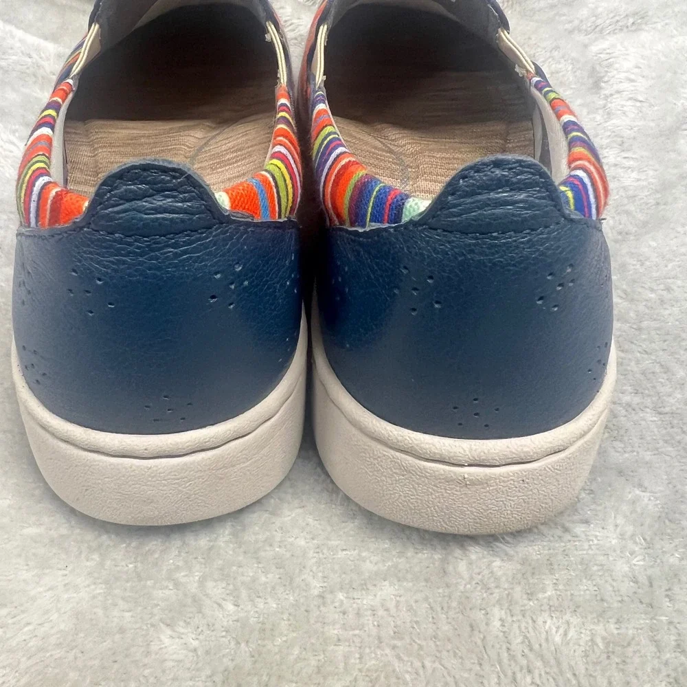 Dansko Belle Women Size‎ 7.5 Multi Color Stripe Fabric Casual Slip-on